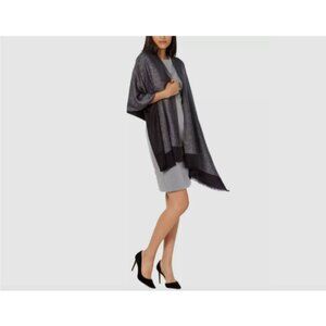 INC International Concepts Reversible Shine Wrap Black One Size New